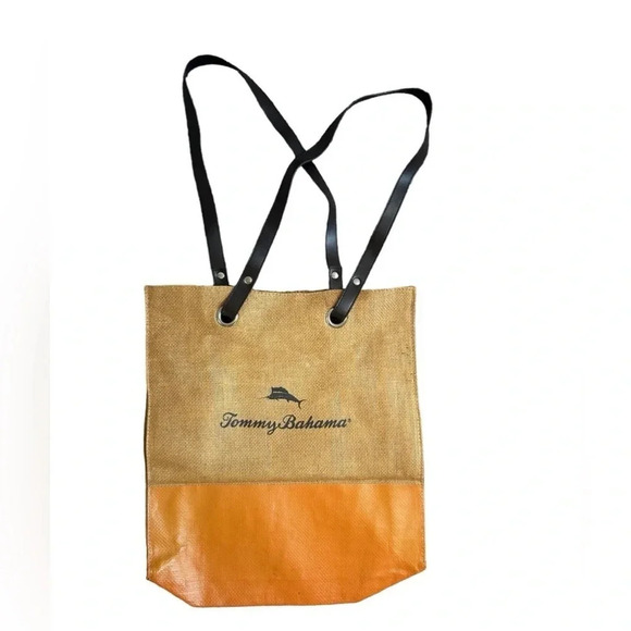 Tommy Bahama Tan Tote Bag - Picture 2 of 8